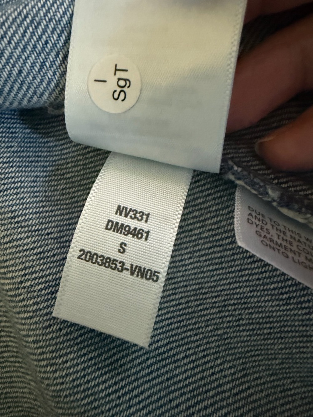 Madewell Blue Denim Vest with Classic Label - Picture 5 of 5